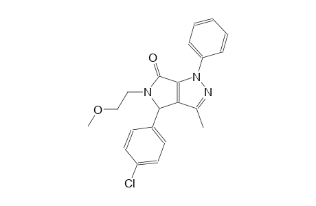 pyrrolo[3,4-c]pyrazol-6(1H)-one, 4-(4-chlorophenyl)-4,5-dihydro-5-(2-methoxyethyl)-3-methyl-1-phenyl-
