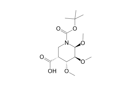 Methyl 5-(N-tert-Butyloxycarbonyl)amino-5-deoxy-4-O-formyl-2,3-di-O-methyl-.beta.,D-arabinopyranoside