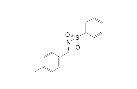 N-[(4-Methylphenyl)methylidene]benzenesulfonamide