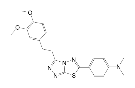 benzenamine, 4-[3-[2-(3,4-dimethoxyphenyl)ethyl][1,2,4]triazolo[3,4-b][1,3,4]thiadiazol-6-yl]-N,N-dimethyl-
