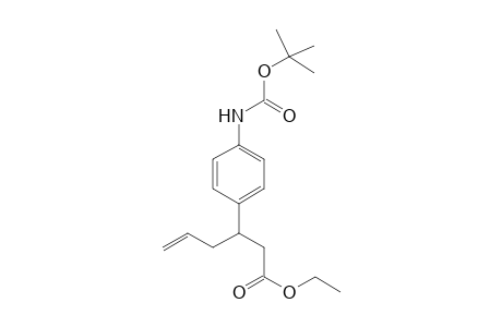 Ethyl 3-[4-[N-(tert-Butyloxycarbonyl)amino]-5-hexenoate