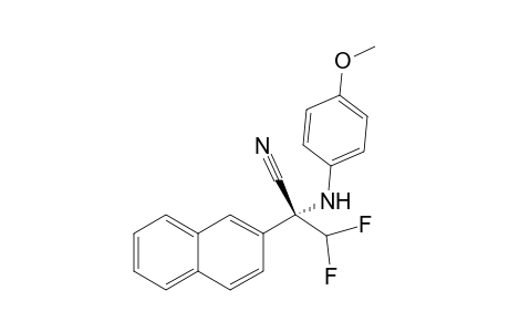 (R)-3,3-difluoro-2-((4-methoxyphenyl)amino)-2-(naphthalen-2-yl)propanenitrile