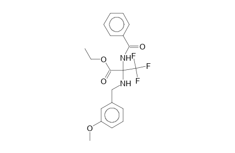 2-Benzamido-3,3,3-trifluoro-2-(m-anisylamino)propionic acid ethyl ester