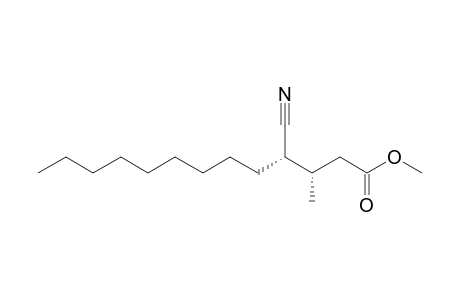 Methyl (S,S)-4-cyano-3-methyltridecanoate