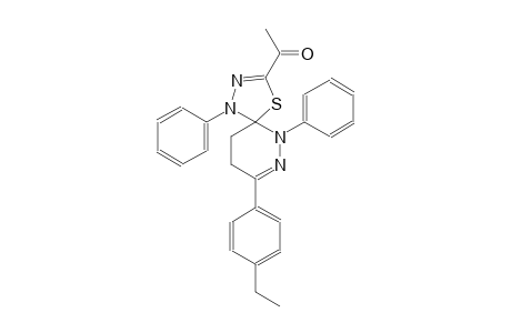 1-[8-(4-ethylphenyl)-1,6-diphenyl-4-thia-1,2,6,7-tetraazaspiro[4.5]deca-2,7-dien-3-yl]ethanone