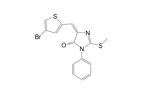 4H-imidazol-4-one, 5-[(4-bromo-2-thienyl)methylene]-3,5-dihydro-2-(methylthio)-3-phenyl-, (5E)-