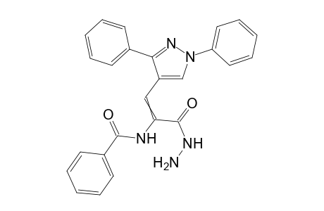 N-(1-(1,3-Diphenyl-1H-pyrazol-4-yl)-3-hydrazinyl-3-oxoprop-1-en-2-yl)benzamide