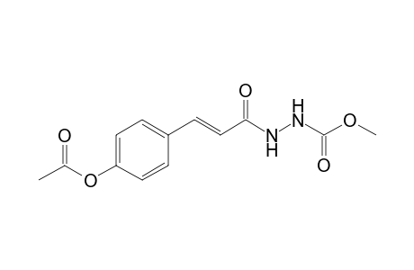 Methyl 2-[(2E)-3-(4-acetoxyphenyl)prop-2-enoyl]hydrazinecarboxylate