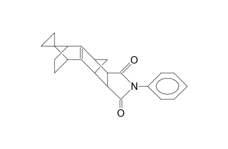 6-Phenyl-14-spiro(1',1'-cyclopropyl)-6-aza-5,7-dioxo-syn, syn-pentacyclo(9.2.1.1/3,9/.0/2,10/.0/4,8/)pentadec-2(10)-ene