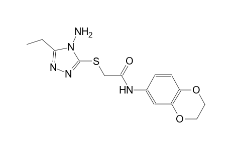 acetamide, 2-[(4-amino-5-ethyl-4H-1,2,4-triazol-3-yl)thio]-N-(2,3-dihydro-1,4-benzodioxin-6-yl)-