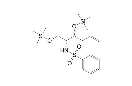 4,6-Dihydroxy-5-[(phenylsulfonyl)amino]-1-hexen-4-one - trifmethylsilyl derivative