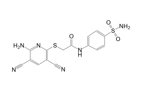2-[(6-amino-3,5-dicyano-2-pyridinyl)sulfanyl]-N-[4-(aminosulfonyl)phenyl]acetamide