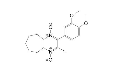 5H-cyclohepta[b]pyrazine, 2-(3,4-dimethoxyphenyl)-6,7,8,9-tetrahydro-3-methyl-, 1,4-dioxide