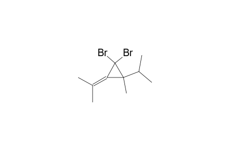 Cyclopropane, 1,1-dibromo-2-methyl-2-(1-methylethyl)-3-(1-methylethylidene)-