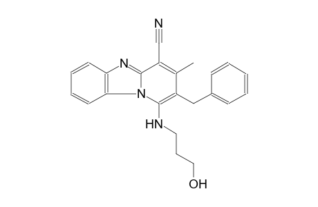 2-benzyl-1-[(3-hydroxypropyl)amino]-3-methylpyrido[1,2-a]benzimidazole-4-carbonitrile