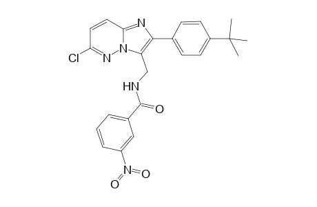 N-[[2-(4-tert-butylphenyl)-6-chloranyl-imidazo[1,2-b]pyridazin-3-yl]methyl]-3-nitro-benzamide