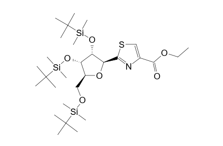 ETHYL-2-(2',3',5'-O-TRIS-[(TERT.-BUTYL)-DIMETHYLSILYL]-BETA-D-RIBOFURANOSYL)-THIAZOLE-4-CARBOXYLATE
