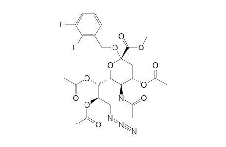METHYL_(2,3-DIFLUOROBENZYL_5-ACETAMIDO-4,7,8-TRI-O-ACETYL-9-AZIDO-3,5,9-TRIDEOXY-D-GLYCERO-ALPHA-D-GALACTO-2-NONULOPYRANOSID)-ONATE