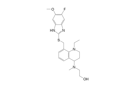 1-Ethyl-8-[(5-fluoro-6-methoxy-2-benzimidazolyl)thiomethyl]-4-[N-(2-hydroxyethyl)-N-methylamino]-1,2,3,4-tetrahydroquinoline
