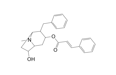 2-Propenoic acid, 3-phenyl-, 6-hydroxy-8-methyl-2-(phenylmethyl)-8-azabicyclo[3.2.1]oct-3-yl ester