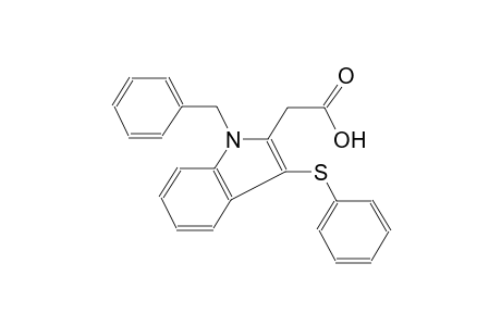 1H-indole-2-acetic acid, 1-(phenylmethyl)-3-(phenylthio)-