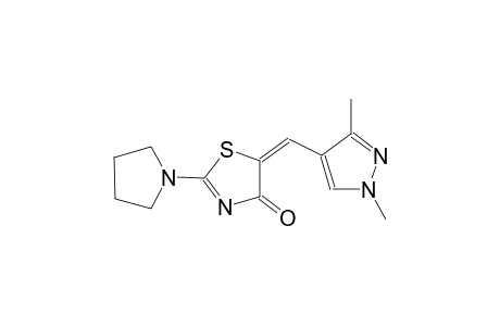 4(5H)-Thiazolone, 5-[(1,3-dimethyl-1H-pyrazol-4-yl)methylidene]-2-(1-pyrrolidinyl)-