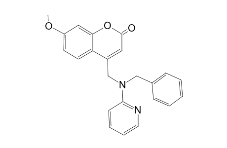 7-Methoxy-4-[2-(N-pyridyl)-N-benzylaminomethyl]coumarin