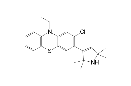 3-[N-Ethyl-2'-chlorophenothiazin-3'-yl]-2,2,5,5-tetramethylpyrroline