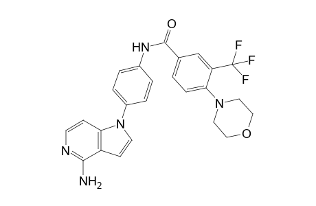 N-(4-(4-Amino-1H-pyrrolo[3,2-c]pyridin-1-yl)phenyl)-3-trifluoromethyl-4-morpholinobenzamide