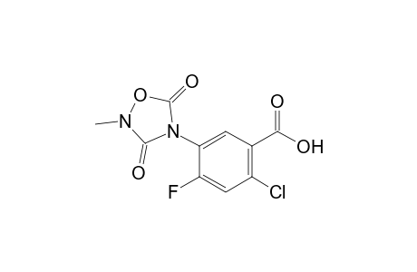 2-Methyl-4-(4'-chloro-2'-fluoro-5'-carboxyphenyl)-1,2,4-oxadiazolidine-3,5-dione