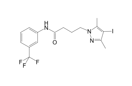 4-(4-iodo-3,5-dimethyl-1H-pyrazol-1-yl)-N-[3-(trifluoromethyl)phenyl]butanamide