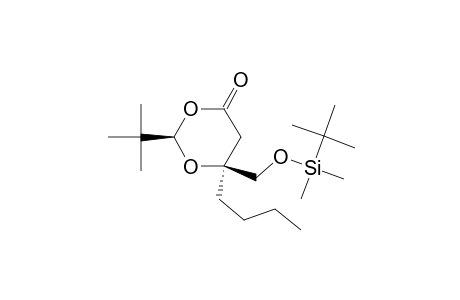 1,3-Dioxan-4-one, 6-butyl-2-(1,1-dimethylethyl)-6-[[[(1,1-dimethylethyl)dimethylsilyl]oxy]methyl]-, (2R-cis)-