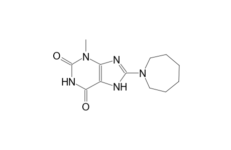 1H-purine-2,6-dione, 8-(hexahydro-1H-azepin-1-yl)-3,7-dihydro-3-methyl-