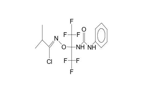 2-(1-chloro-2-methylpropylideneaminooxy)-2-phenylureido-1,1,1,3,3,3-hexafluoropropane