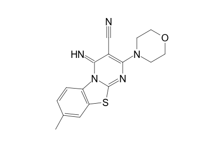 3-Cyano-4-imino-2-morpholino-8-methyl-4H-pyrimido[2,1-b][1,3]benzothiazole