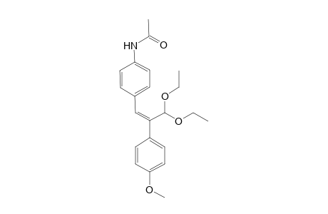 3,3-Diethoxy-2-(p-methoxyphenyl)-1-(p-acetamidophenyl)-1-propene