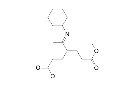 Heptanedioic acid, 4-[1-(cyclohexylimino)ethyl]-, dimethyl ester