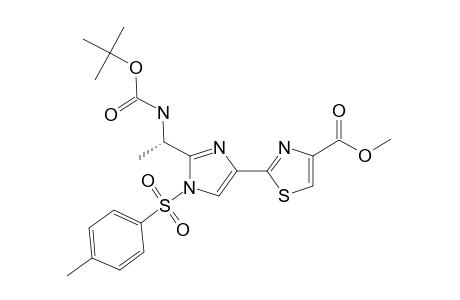 METHYL-2-[2-[(S)-1-(TERT.-BUTOXYCARBONYLAMINO)-ETHYL]-1-(TOLYL-4'-SULFONYL)-IMIDAZOL-4-YL]-THIAZOLE-4-CARBOXYLATE