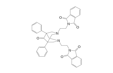 2-[2-[3-[2-(1,3-dioxo-2-isoindolyl)ethyl]-9-oxo-1,5-diphenyl-3,7-diazabicyclo[3.3.1]nonan-7-yl]ethyl]isoindole-1,3-dione