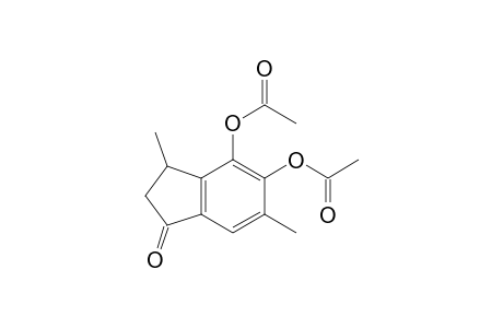 (+-)-4,5-Diacetoxy-2,3-dihydro-3,6-dimethyl-1H-inden-1-one