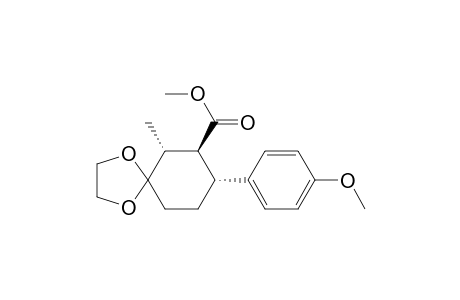 Methyl (6R*,7S*,8R*)-8-(4'-methoxyphenyl)-6-methyl-1,4-dioxaspiro[4.5]decane-7-carboxylate