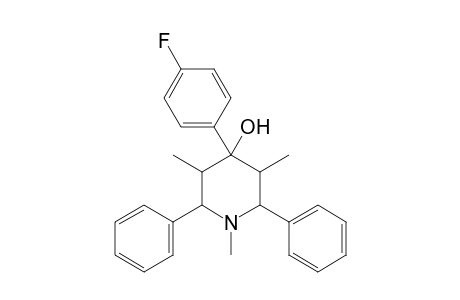 4-(4-Fluoro-phenyl)-1,3,5-trimethyl-2,6-diphenyl-piperidin-4-ol