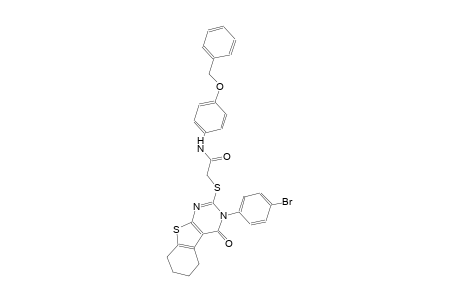 N-[4-(benzyloxy)phenyl]-2-{[3-(4-bromophenyl)-4-oxo-3,4,5,6,7,8-hexahydro[1]benzothieno[2,3-d]pyrimidin-2-yl]sulfanyl}acetamide