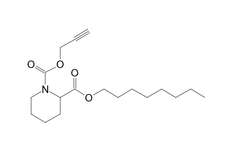 Pipecolic acid, N-propargyloxycarbonyl-, octyl ester