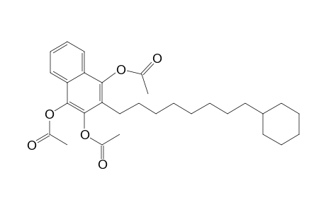 2-[.Omega.-cyclohexyloctyl]-1,3,4-trihydroxynaphthalene triacetate