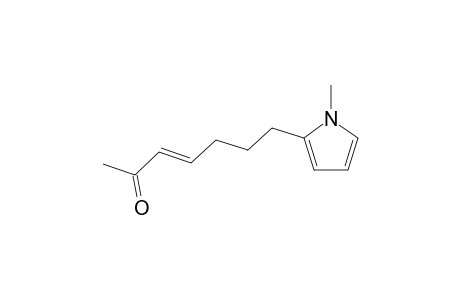 (E)-7-(1-Methyl-1H-pyrrol-2-yl)hept-3-en-2-one