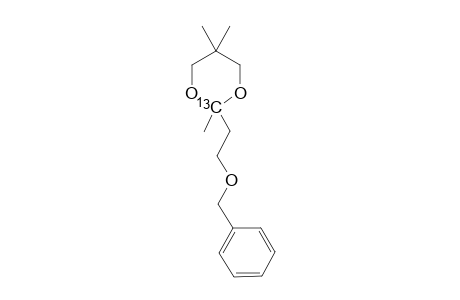 [2-(13)C]-2-(2-(Benzyloxy)ethyl)-2,5,5-trimethyl-1,3-dioxane