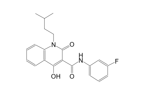 N-(3-fluorophenyl)-4-hydroxy-1-isopentyl-2-oxo-1,2-dihydro-3-quinolinecarboxamide
