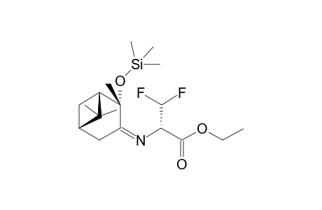 (1'S,2'S,5'S,2S)-Ethyl 2-[(2'-trimethylsiloxypinylidene)amino]-3,3-difluoropropano-1-ate