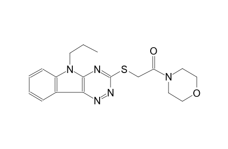 5H-[1,2,4]triazino[5,6-b]indole, 3-[[2-(4-morpholinyl)-2-oxoethyl]thio]-5-propyl-